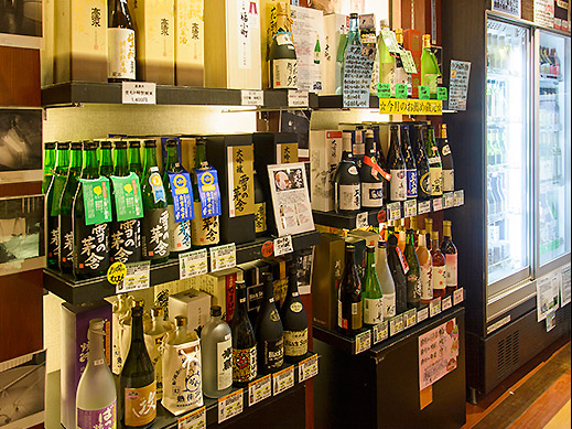秋田の地酒コーナー