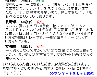 アンケート結果　ついつい買いすぎちゃうものは