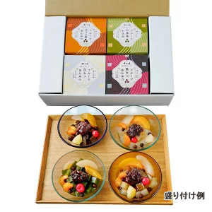 フルーツあんみつ 4種セット